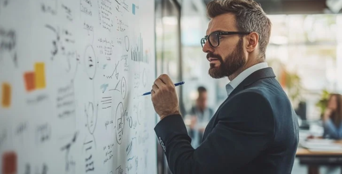 A business leader streamlining operations to grow faster. Call Guide to Greatness® at (480) 717-9612 to improve operational efficiency today.